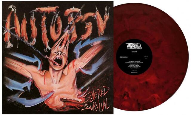 AUTOPSY - Severed Survival (35th Anniversary Edition Red/black 