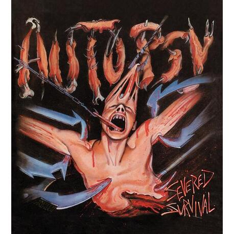 AUTOPSY - Severed Survival (35th Anniversary Edition Red/black Marbled Vinyl) - Red Cover (LP)